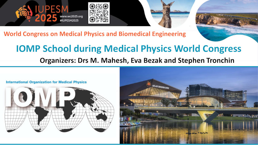 Join IOMP School Sep 29 to Oct 3 at IUPESM 2025, Australia